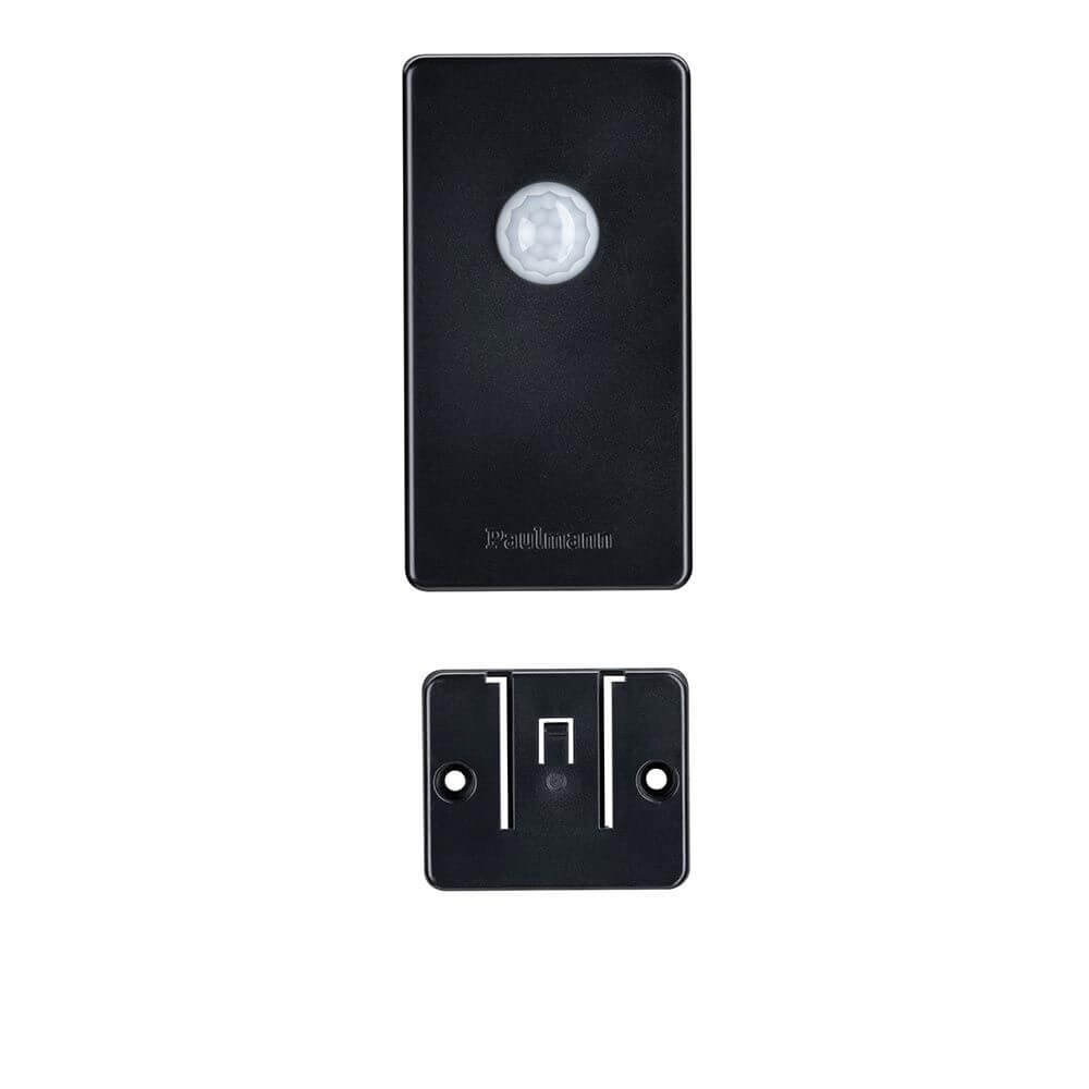 Plug & Shine Smart Home Zigbee Dämmerungssensor Anthrazit mit Bewegungsmelder und Funksteuerung