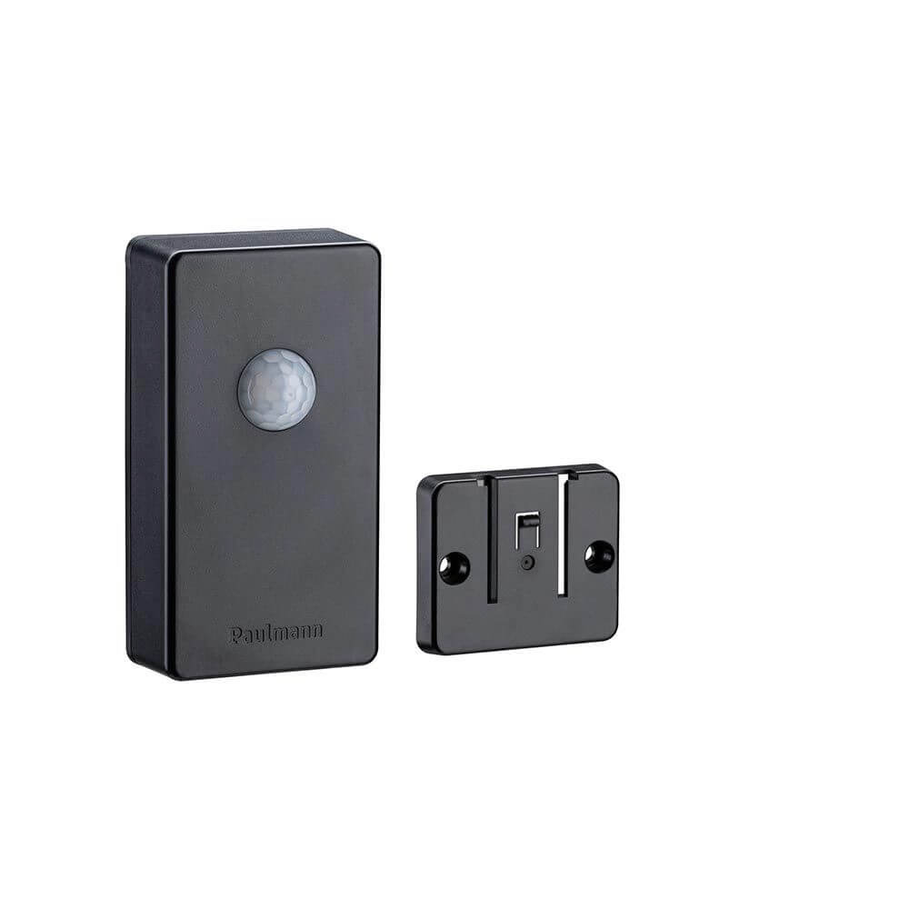Plug & Shine Smart Home Zigbee Dämmerungssensor Anthrazit mit Bewegungsmelder und Halterung