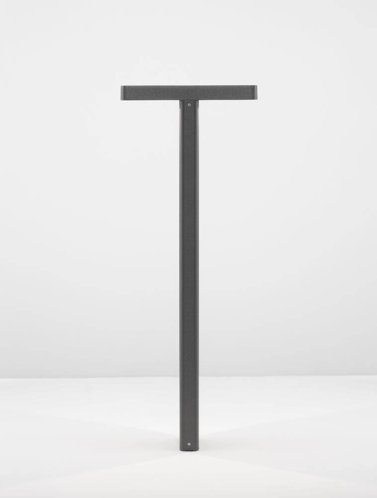 Poet LED Außenwegeleuchte T-Form 3000K Anthrazit IP65, moderne Außenbeleuchtung aus Aluminium.