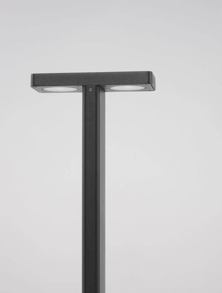 Poet LED Außenwegeleuchte T-Form 3000K Anthrazit IP65 - moderne Außenbeleuchtung aus robustem Aluminium.