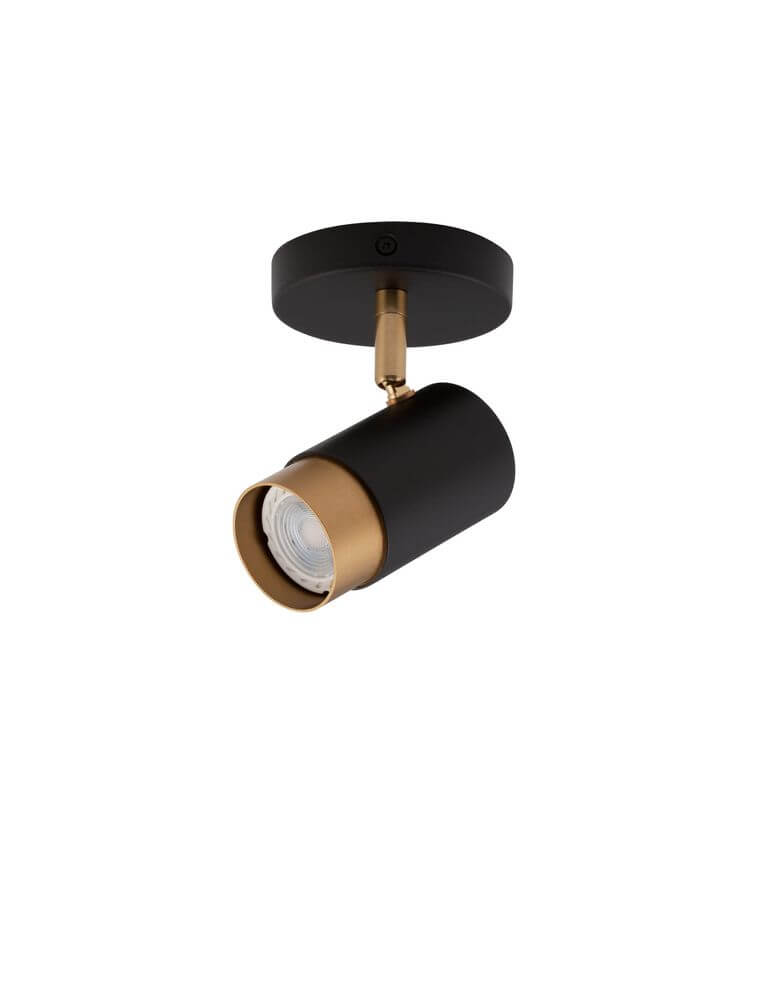 Pogno Deckenleuchte Ø 5,4cm Schwarz, Gold