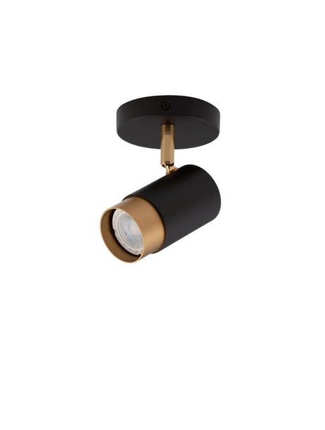 Pogno Deckenleuchte Ø 5,4cm Schwarz, Gold