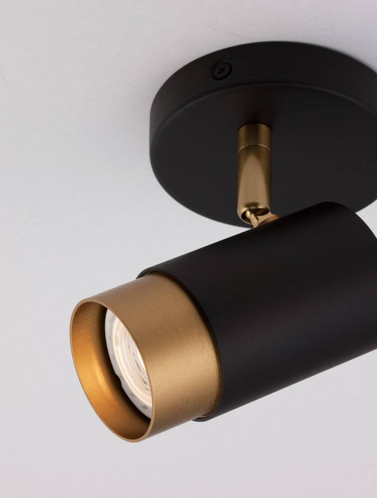Pogno Deckenleuchte Ø 5,4cm Schwarz, Gold