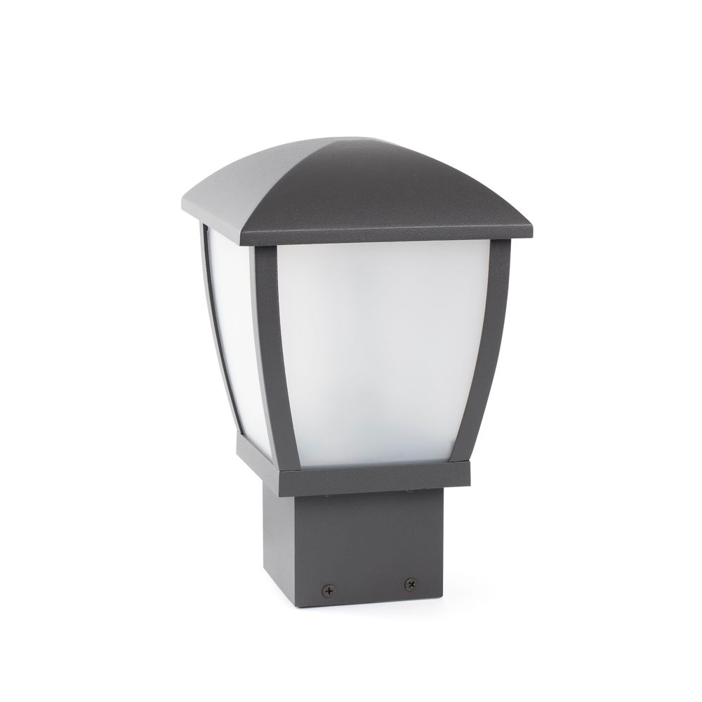 Pollerleuchte MINI WILMA IP44 Dunkelgrau mit modernem Design für Außenbeleuchtung.