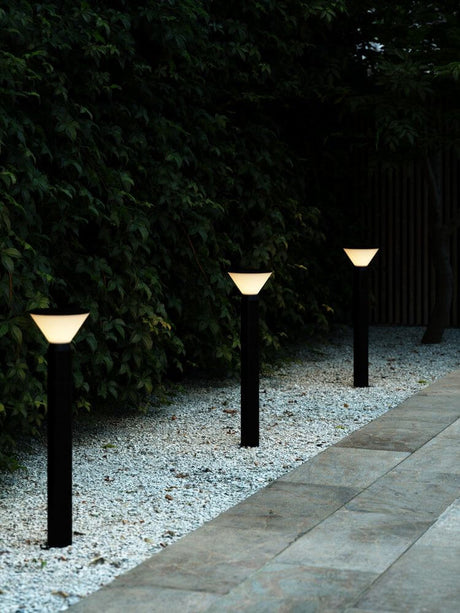 Pollerleuchte Noorstad IP44 für Gartenweg, Terrasse und Einfahrt mit 360°-Lichtausstoß
