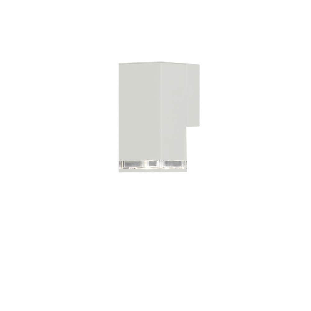 Pollux Außen Wandleuchte IP44 in Weiß, modernes Design für Außenbeleuchtung.