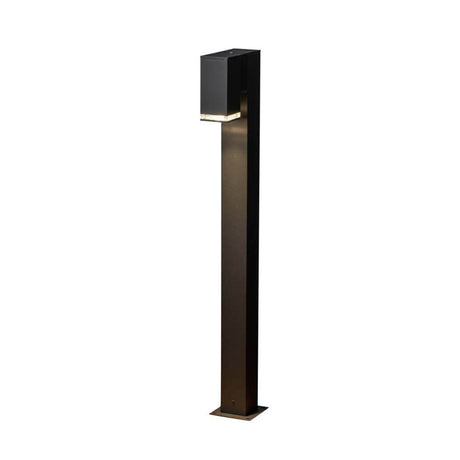 Pollux Pollerleuchte in Schwarz mit GU10 Sockel, ideal für Außenbereiche und moderne Beleuchtung.
