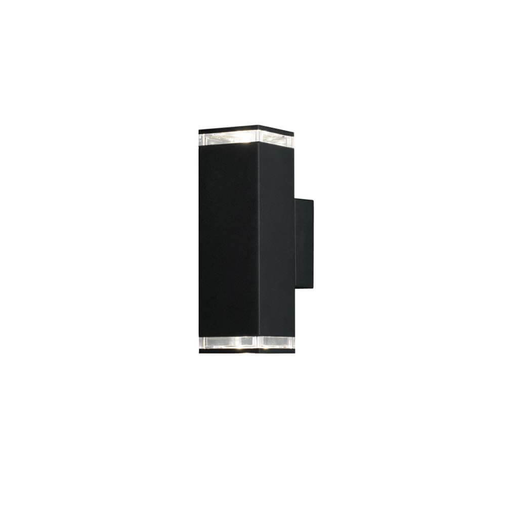 Pollux Wandleuchte 2-flammig in elegantem Schwarz mit modernem Design für stilvolle Beleuchtung.