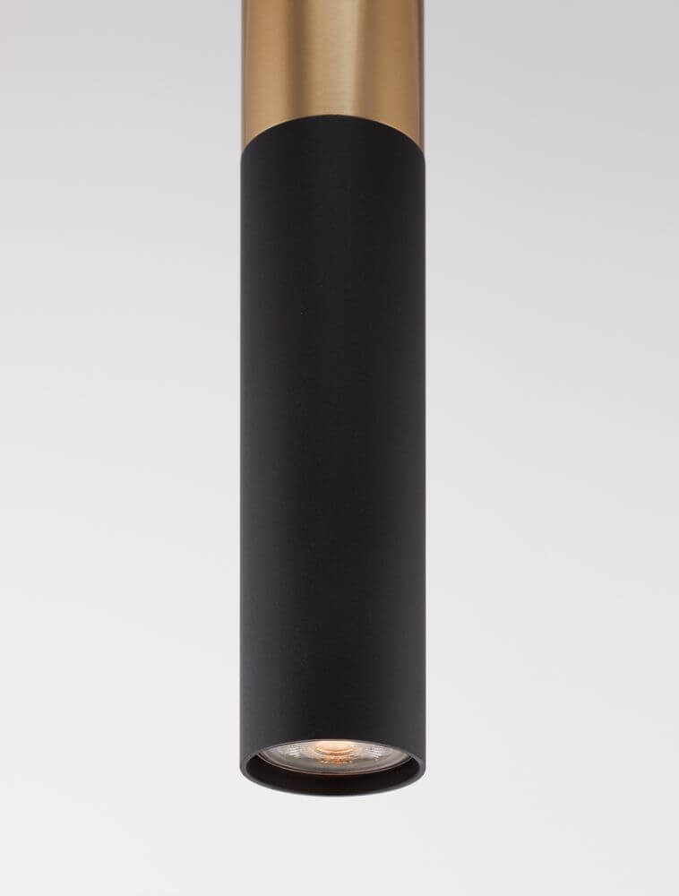 Pongo Pendelleuchte Cover Unten Ø 5,6cm Schwarz, Gold in modernem Design mit hochwertiger Verarbeitung.
