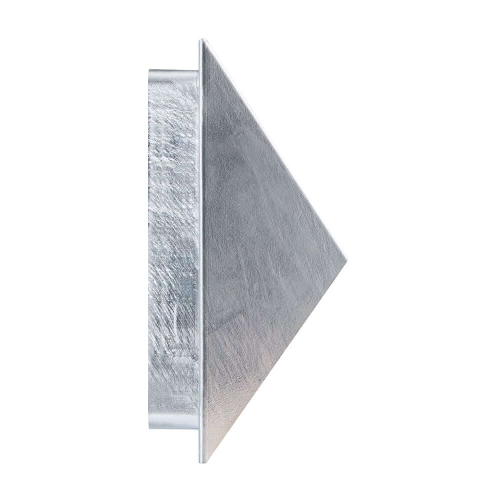 Seitenansicht der Pontio Außenwandleuchte 2-flammig IP54 mit geometrischem, modernem Design.