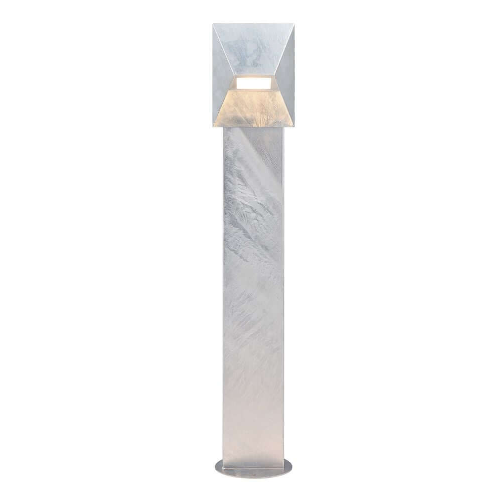Pontio Pollerleuchte mit elegantem, geometrischen Design aus lackiertem Aluminium.