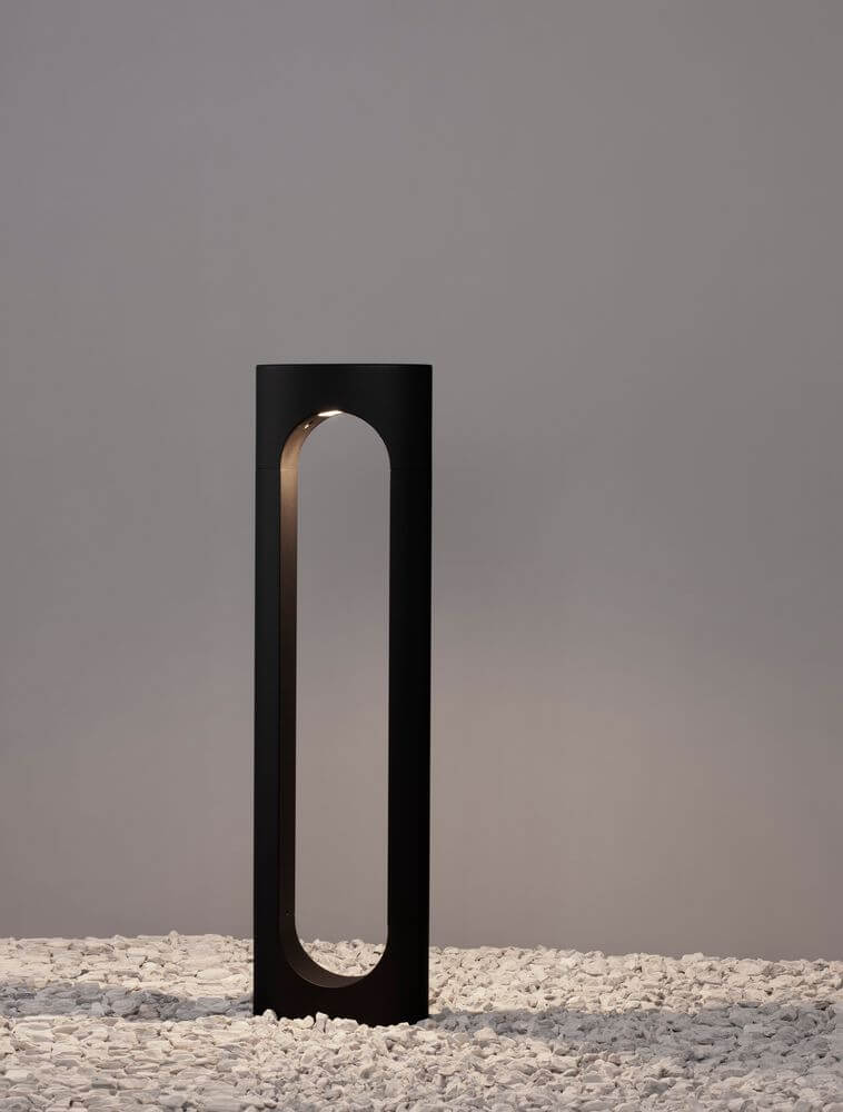 Portal LED Außenwegeleuchte 3000K Schwarz IP54 moderne Außenleuchte im eleganten Design