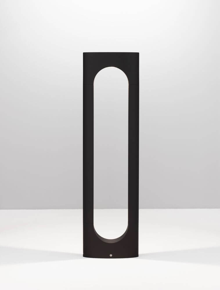 Portal LED Außenwegeleuchte 3000K Schwarz IP54 auf weißem Hintergrund, modern und elegant.