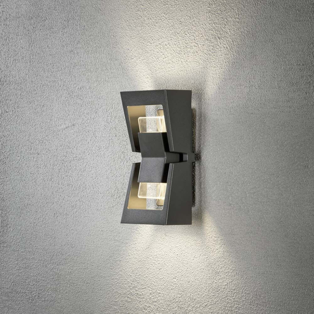 Potenza LED Außenwandleuchte in modernem Design mit hocheffizienten H-Power LED.