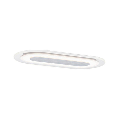 Premium EBL Set Whirl oval LED 1x8W 115x230mm aluminium tourné - plafonnier moderne LED au design élégant.