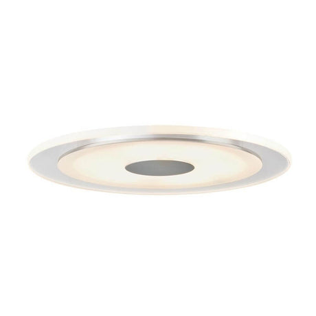 Premium EBL Set Whirl rund LED 1x6W Alu-Gedreht Satin Alu Acryl - elegante LED Einbauleuchte mit warmweißem Licht.