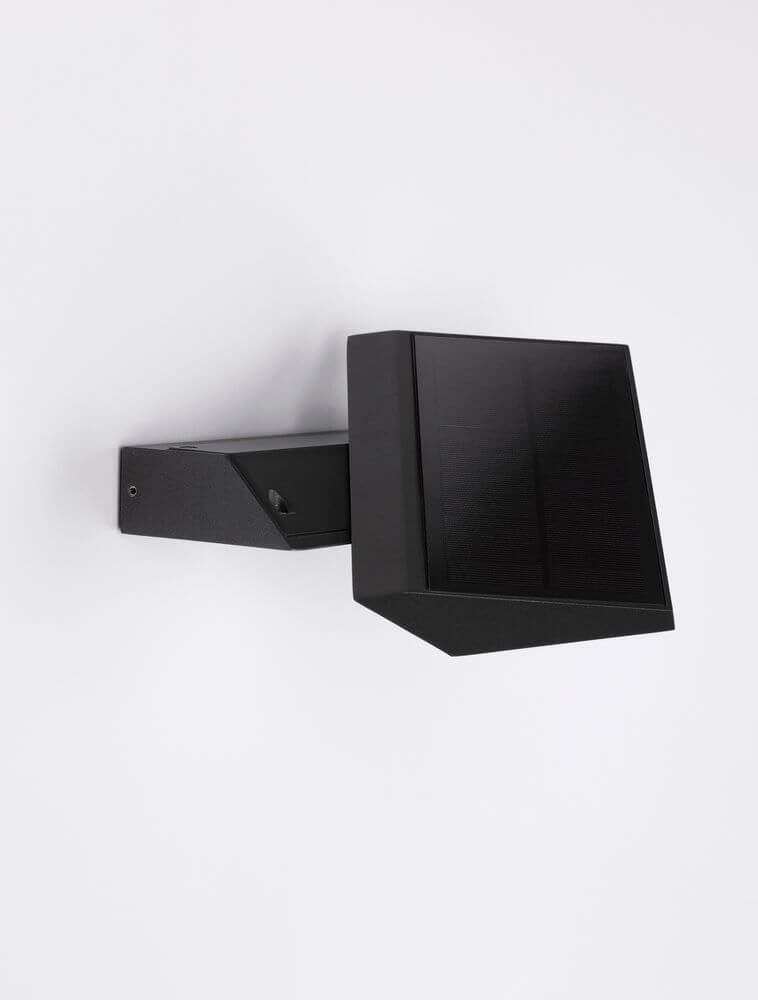 Prim LED Außenwandleuchte 3000K Anthrazit IP65 - zeitgemäße Solar-Wandleuchte in modernem Design.