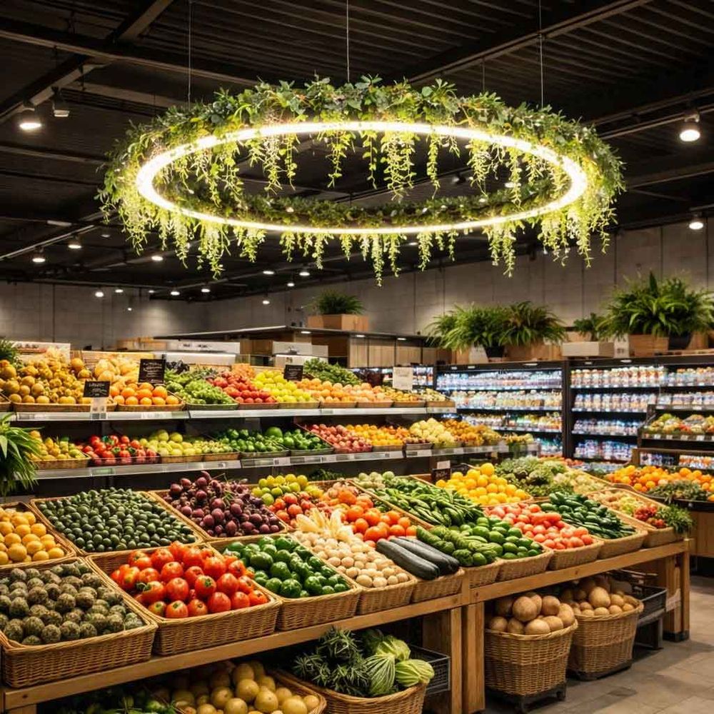 Pro Light LED Ring Pendellampe med integreret plantekasse – specialbygget efter mål