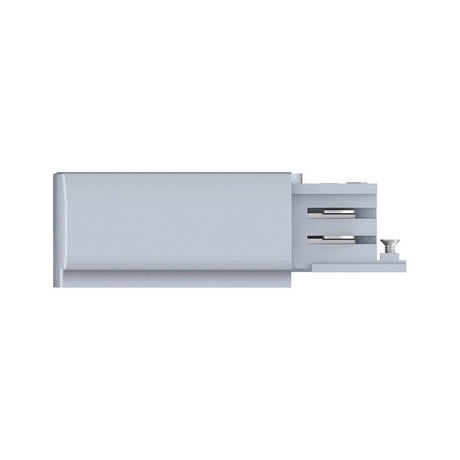 ProRail3 Einspeisung Ende Links Silber für 230V 3-Phasen-Schienensystem, max. 3680W