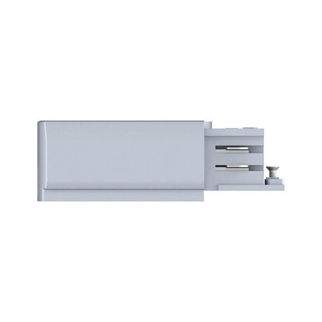 ProRail3 end feed right silver - 230V end feed in silver for 3-phase track system