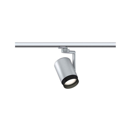 ProRail3 track spotlight Asthene chrome mounted on a track, ideal for representative lighting.