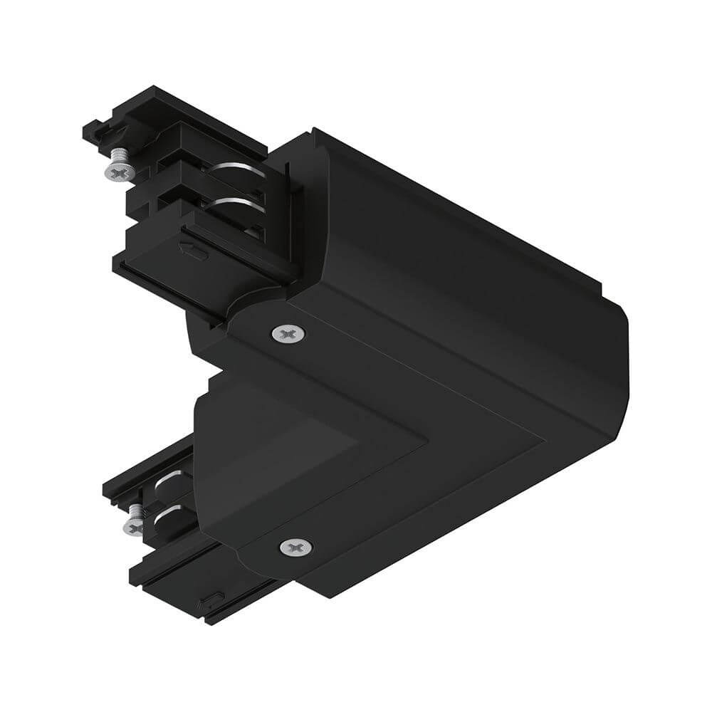 ProRail3 Verbinder L-Stück Innen Schwarz für flexible 3-Phasen-Schienensysteme.