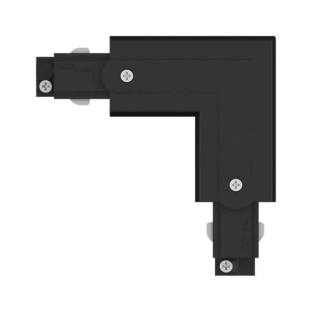 ProRail3 Verbinder L-Stück Innen in Schwarz für flexible 3-Phasen-Schienensysteme.