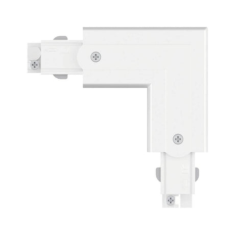 ProRail3 connector L-piece inside white for individual L installations in the track lighting system
