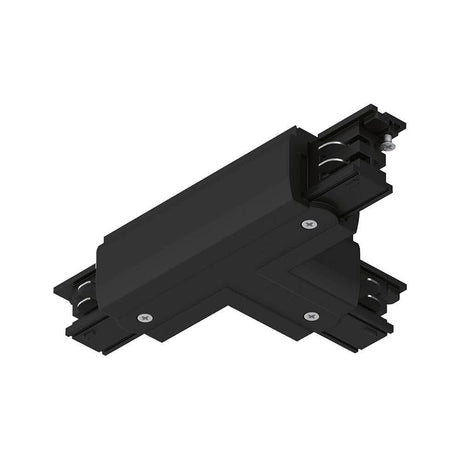 ProRail3 Connector T-piece Left Black for individual T-installations in the track system.