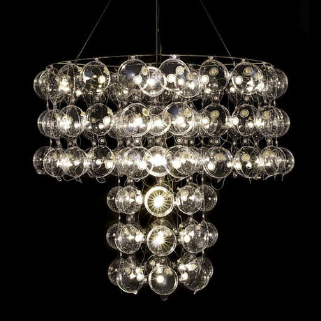 King's Design-Kronleuchter 100cm mit moderner Bubbles®-Technologie und 114 LEDs in elegantem Design.