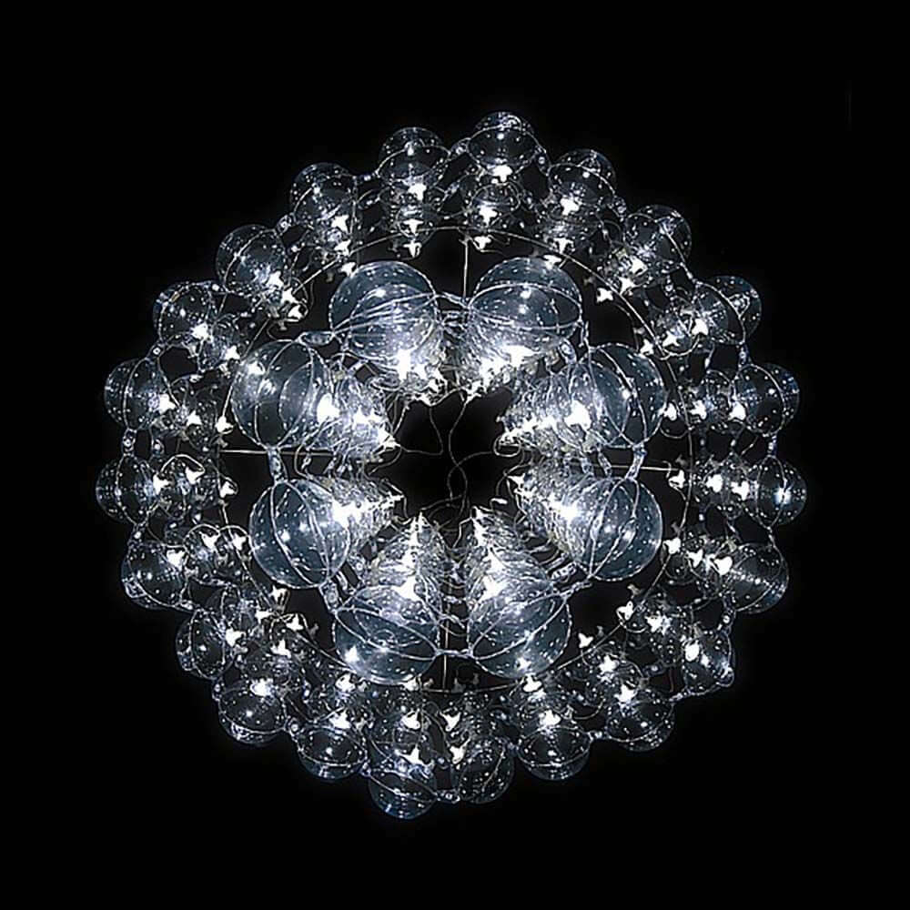 King's Design-Kronleuchter von Puff-Buff mit Bubbles®-Technologie und 114 LEDs in modernem Design.