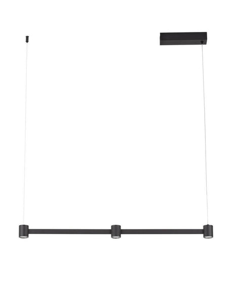 Lampada a ciondolo LED PUIZE 3-FAME 3000K NERO