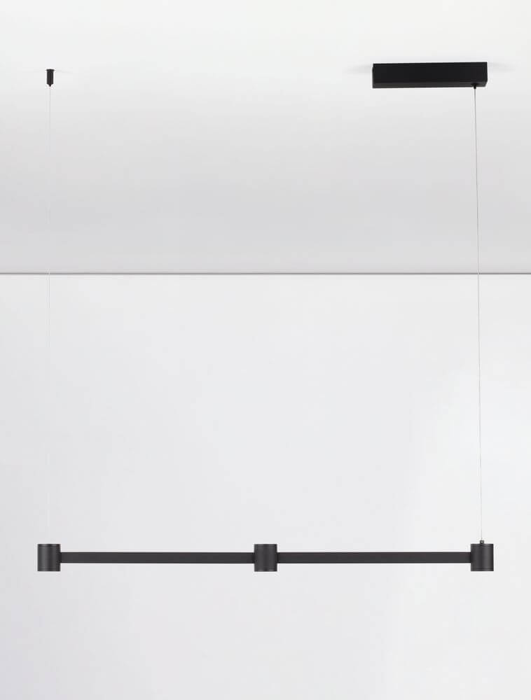 Puize LED Pendelleuchte 3-flammig 3000K Schwarz