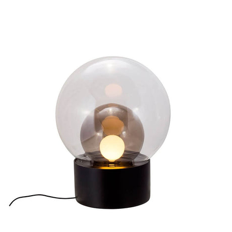 Pulpo LED table lamp Boule Medium Ø 58 cm, stylish table lamp made of matt glazed porcelain and mouth-blown glass.
