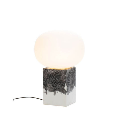 Pulpo LED table lamp Magma One Low Ø 40cm H 60cm in a modern design with handcrafted ceramic base.