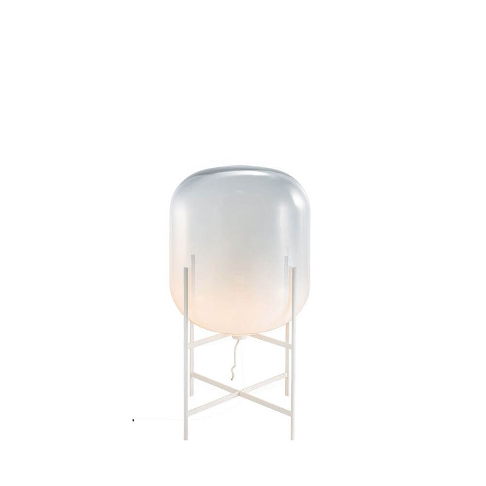Pulpo LED Tischlampe Oda Medium Ø 45cm H 85cm, elegante Form mit behaglichem Licht, ideal für moderne Innenräume.