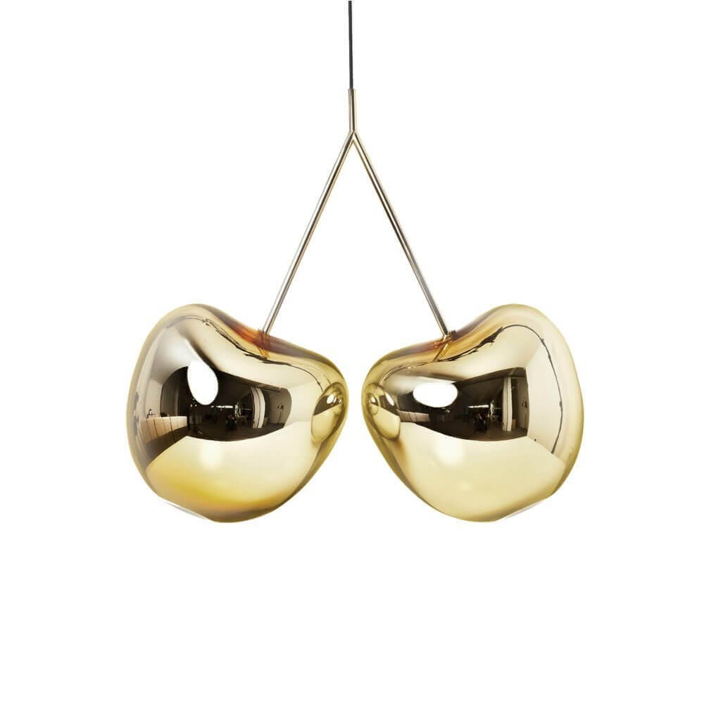 Cherry Lamp Metall Pendelleuchte Kirsche - elegante Deckenlampe mit glänzendem Design.