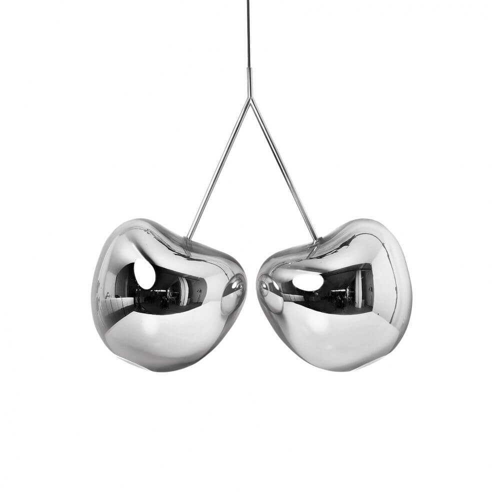 Cherry Lamp Metall Pendelleuchte Kirsche in modernem Design mit glänzendem Oberflächenfinish.