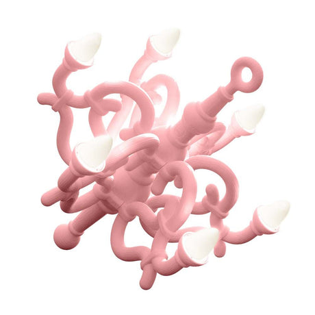 Fallen Chandelier XL floor lamp Pink, elegant floor lamp in XL format with classic design.