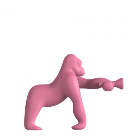 Kong XS table lamp Gorilla in pink, creative table lamp for modern living.