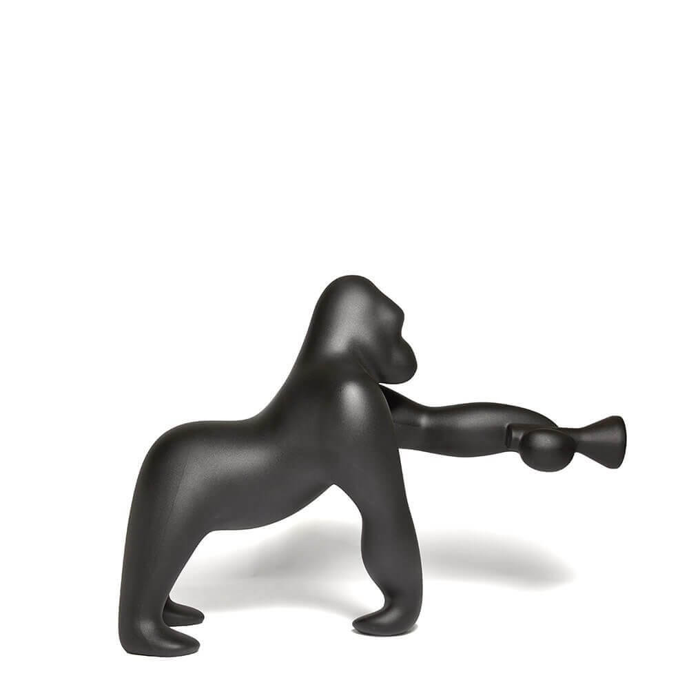 Kong XS Tischlampe Gorilla in Schwarz mit verstellbarem Arm für das Wohnzimmer.
