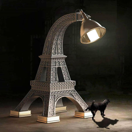 Paris XL lampadaire Tour Eiffel 225 cm – lampadaire élégant au design Tour Eiffel, idéal pour l’intérieur et l’extérieur.