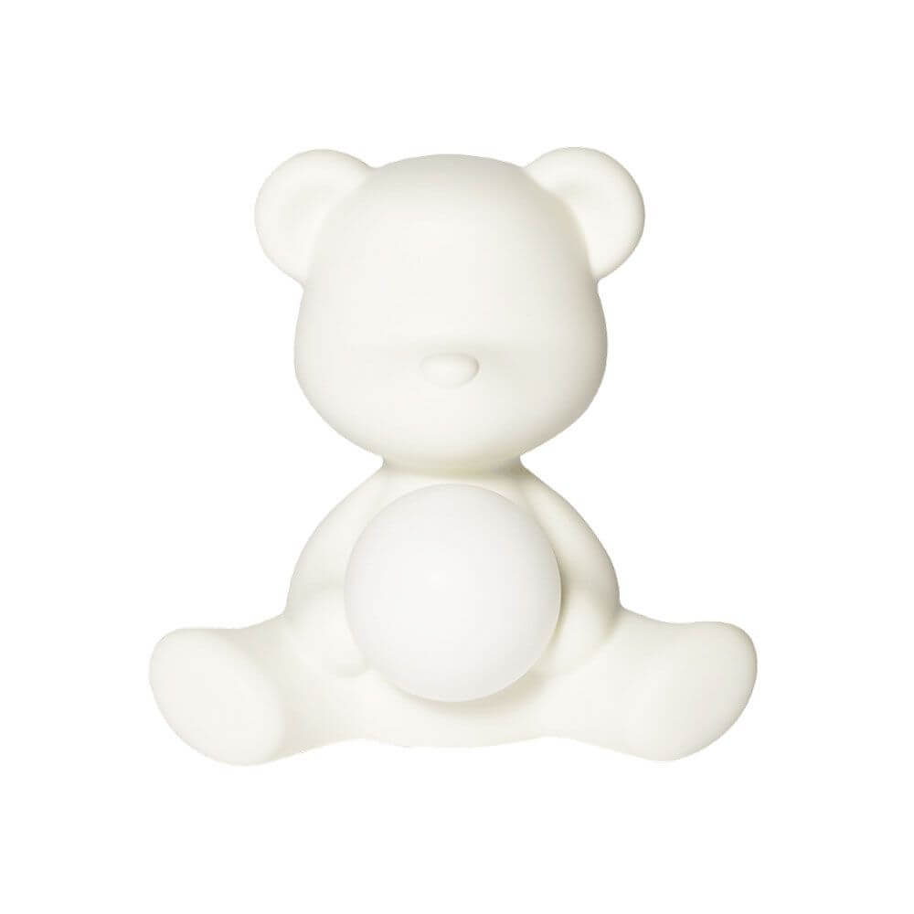 Teddy Girl Akku Tischleuchte als Tischlampe im Design eines Teddybären mit leuchtender Kugel.