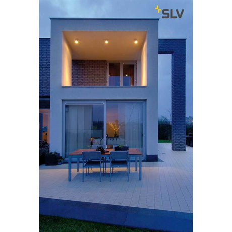 Rox Ceiling Out QPAR11 Plafón de exterior aluminio cepillado IP44