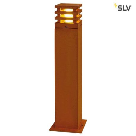 RUSTY 70 LED Square Außenleuchte eisen gerostet LED 3000K IP55, rostige Standleuchte von SLV