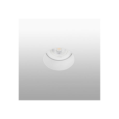 Frameless recessed spotlight Fresh 230V White - round recessed light made of aluminum, ideal for commercial and workspaces.