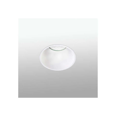 Frameless LED recessed spotlight Fox dimmable 2700K 25º white in a round shape for elegant ceiling integration