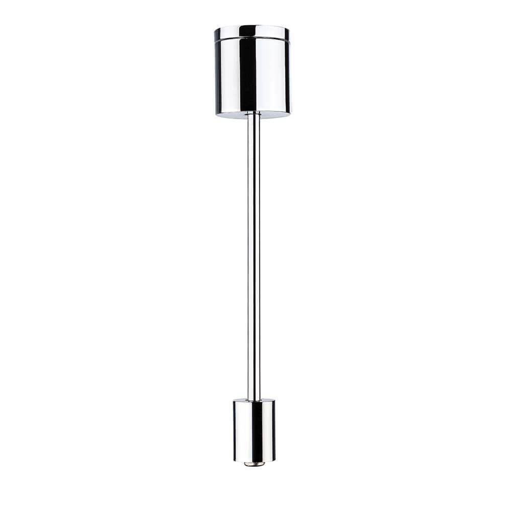 Rail System VariLine Stangen-Abhängung 125 250mm Alu-Gebürstet in glänzendem Chrom-Finish.