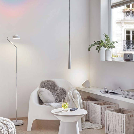 Lâmpada de piso de Ramos Dim LED 13W Cromo branco 230V