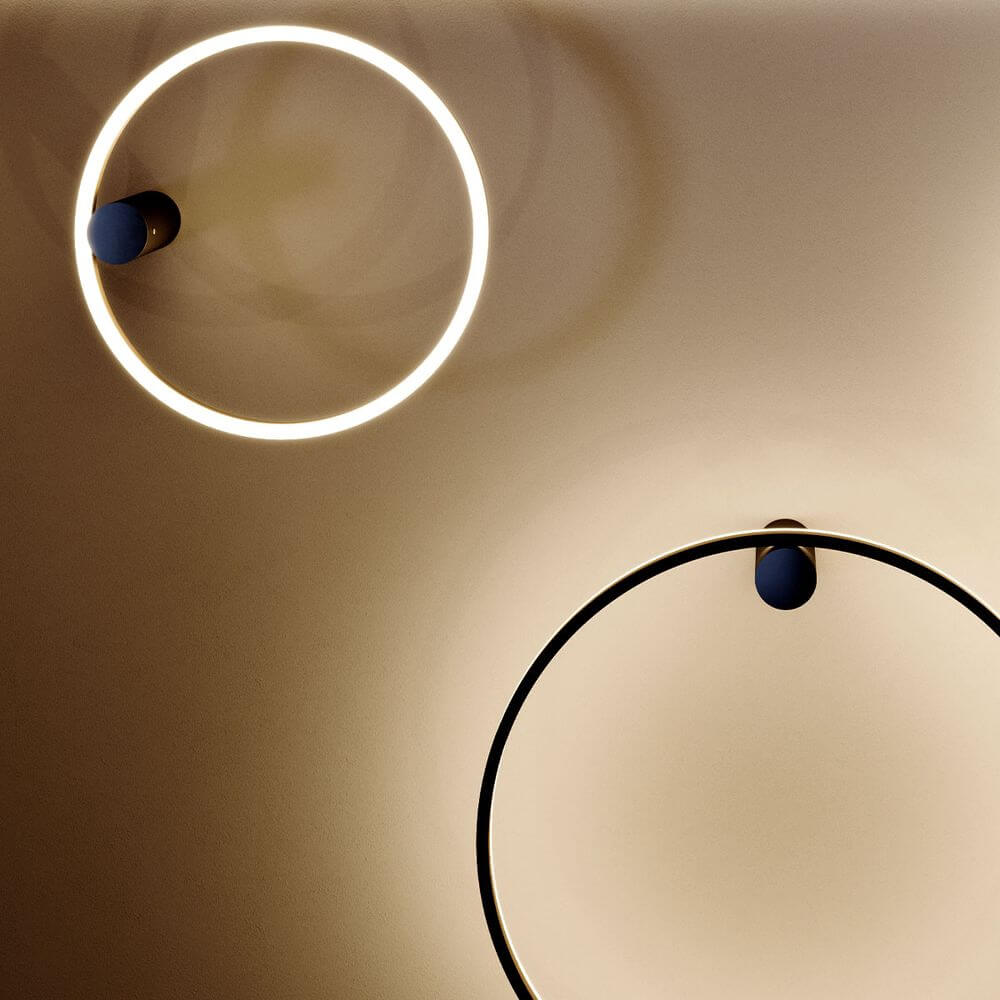 s.luce Ring Air LED Wandleuchte & Deckenlampe Ø 60cm in minimalistischer Designansicht von oben.